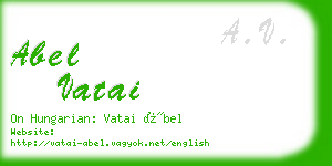 abel vatai business card